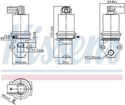 Supapa EGR Nissens 98372