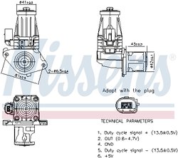 Supapa EGR Nissens 98377