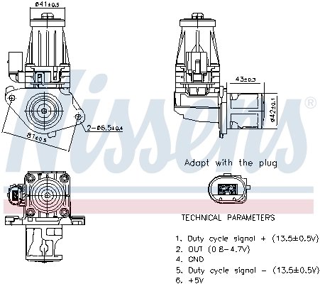 SUPAPA EGR NISSENS 98377 - Compatibil cu ALFA ROMEO, CHEVROLET, CHRYSLER, CITROEN, FIAT, LANCIA, OPEL, PEUGEOT, SUZUKI, VAUXHALL