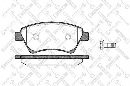 Set placute frana Stellox 987 000B-SX