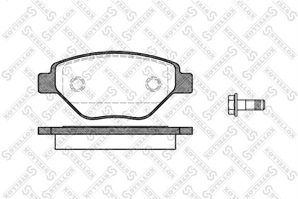 SET PLACUTE FRANA STELLOX 988 000-SX - Compatibil cu RENAULT