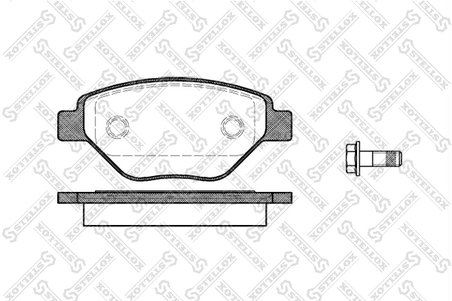 SET PLACUTE FRANA STELLOX 988 000-SX - Compatibil cu RENAULT