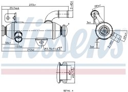 RADIATOR RECIRCULARE GAZE ESAPAMENT NISSENS 989279 - Compatibil cu CITROEN, PEUGEOT