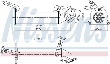 RADIATOR RECIRCULARE GAZE ESAPAMENT NISSENS 989401 - Compatibil cu FORD