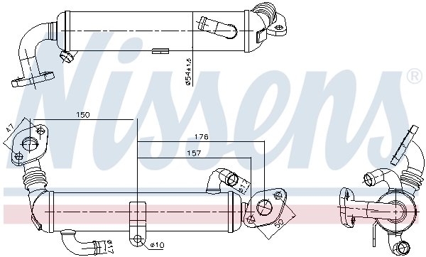 RADIATOR RECIRCULARE GAZE ESAPAMENT NISSENS 989434 - Compatibil cu OPEL, VAUXHALL