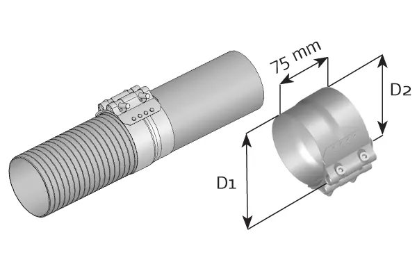 Colier esapament Dinex 99276