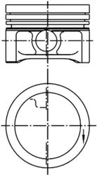 PISTON KOLBENSCHMIDT 99455600 - Piesa auto compatibila cu mai multe marci