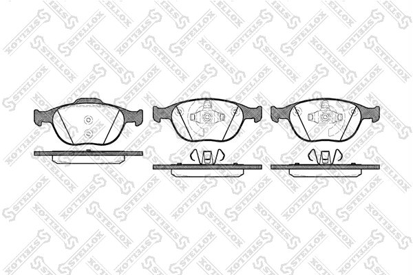 Set placute frana Stellox 995 000-SX