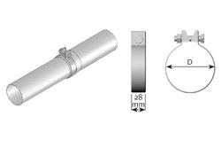 COLIER ESAPAMENT DINEX 99560 - Compatibil cu VW