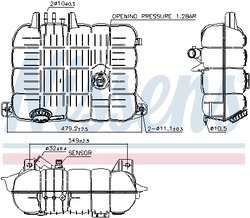 Vas expansiune lichid racire Nissens 996069