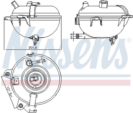 Vas expansiune lichid racire Nissens 996130