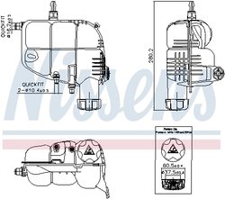 Vas expansiune lichid racire Nissens 996185