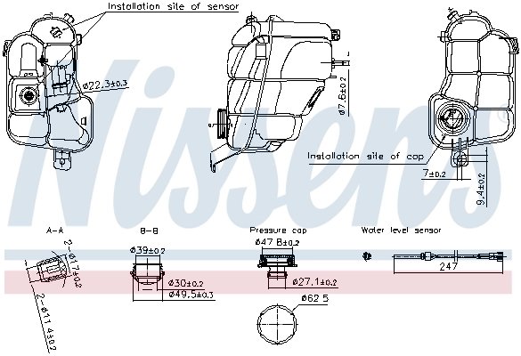 VAS EXPANSIUNE LICHID RACIRE NISSENS 996294 - Compatibil cu FORD