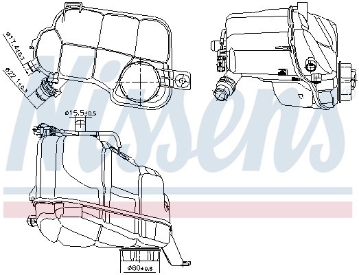 VAS EXPANSIUNE LICHID RACIRE NISSENS 996297 - Compatibil cu VOLVO