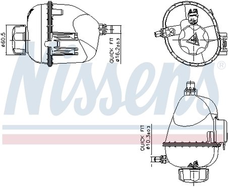 Vas expansiune lichid racire Nissens 996317