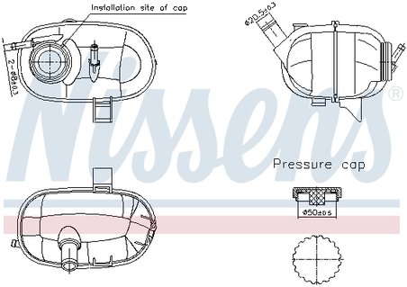 VAS EXPANSIUNE LICHID RACIRE NISSENS 996339 - Compatibil cu OPEL, VAUXHALL