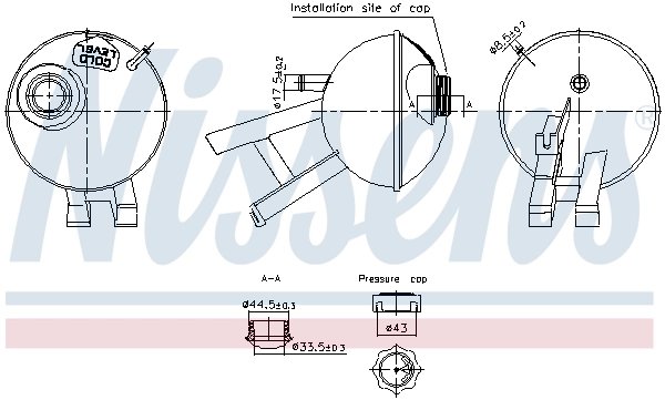 VAS EXPANSIUNE LICHID RACIRE NISSENS 996348 - Compatibil cu LAND ROVER