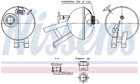 VAS EXPANSIUNE LICHID RACIRE NISSENS 996348 - Compatibil cu LAND ROVER