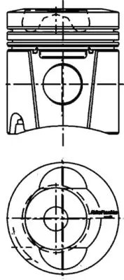PISTON KOLBENSCHMIDT 99701600 - Compatibil cu DEUTZ-FAHR