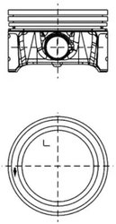 PISTON KOLBENSCHMIDT 99913601 - Compatibil cu SEAT, SKODA, VW, VW (SVW)