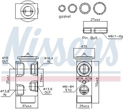 Supapa expansiune clima Nissens 999222