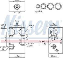 Supapa expansiune clima Nissens 999248