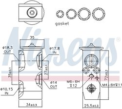 Supapa expansiune clima Nissens 999279