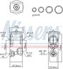 SUPAPA EXPANSIUNE CLIMA NISSENS 999288 - Compatibil cu CITROEN, OPEL, PEUGEOT, VAUXHALL