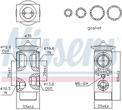 SUPAPA EXPANSIUNE CLIMA NISSENS 999321 - Compatibil cu MERCEDES-BENZ