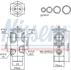 Supapa expansiune clima Nissens 999358