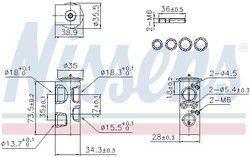SUPAPA EXPANSIUNE CLIMA NISSENS 999443 - Compatibil cu BMW, MINI