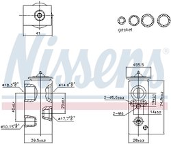 Supapa expansiune clima Nissens 999450