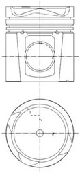 PISTON KOLBENSCHMIDT 99985600 - Piesa auto compatibila cu mai multe marci