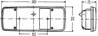 DISPERSOR LAMPA SPATE HELLA 9EL 122 689-021 - Compatibil cu MAN, VW
