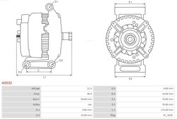 Alternator AS-PL A0032