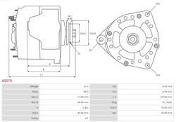 Alternator AS-PL A0070