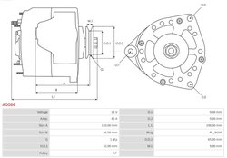 Alternator AS-PL A0086