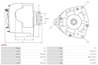 ALTERNATOR AS-PL A0093 - Compatibil cu AUDI, SEAT, VW