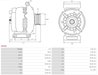 ALTERNATOR AS-PL A0222 - Compatibil cu MERCEDES-BENZ