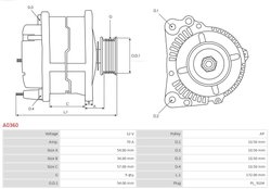 Alternator AS-PL A0360