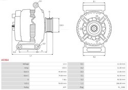 Alternator AS-PL A0364