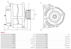 Alternator AS-PL A0413