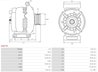 ALTERNATOR AS-PL A0577S - Compatibil cu MERCEDES-BENZ