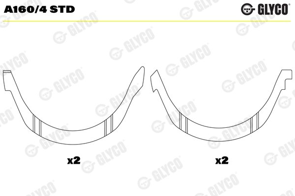 Saiba distantier, arbore cotit Glyco A160/4 STD