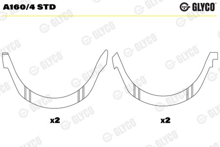 Saiba distantier, arbore cotit Glyco A160/4 STD