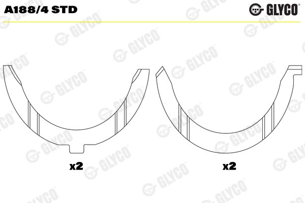 Saiba distantier, arbore cotit Glyco A188/4 STD
