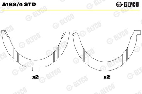Saiba distantier, arbore cotit Glyco A188/4 STD