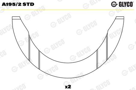 Saiba distantier, arbore cotit Glyco A195/2 STD