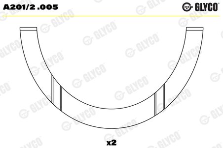 SAIBA DISTANTIER, ARBORE COTIT GLYCO A201/2 .005 - Compatibil cu ABARTH, ALFA ROMEO, FIAT, FSO, INNOCENTI, JEEP, LANCIA, MORGAN,