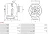 ALTERNATOR AS-PL A2096S - Compatibil cu VW